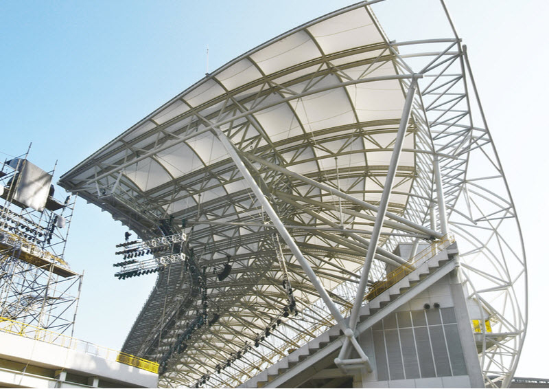 Steel Structure of a stadium